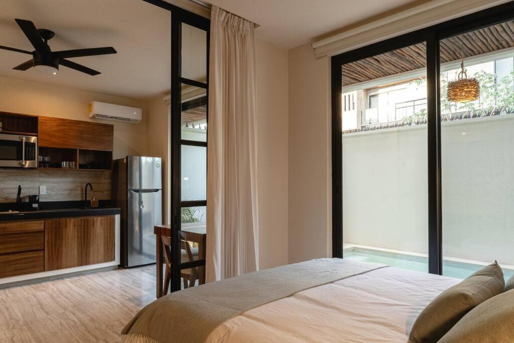 Private Pool & Terrace - Sleeps 4 Near The - B104 Apartamento Tulum
